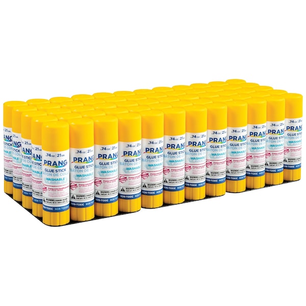 Prang Clear Glue Sticks, Washable, 0.74oz, 60PK X15156 - main